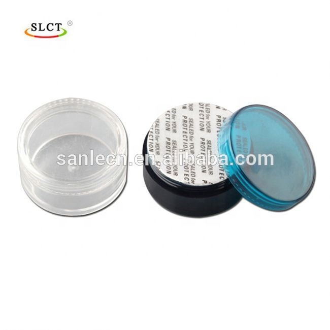 Custom color plastic eye cream jar eyeshadow container
