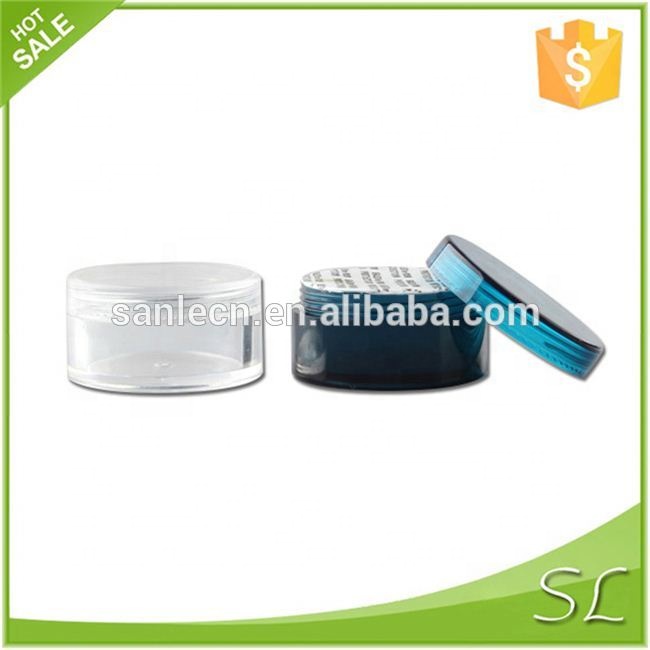 Custom color plastic eye cream jar eyeshadow container