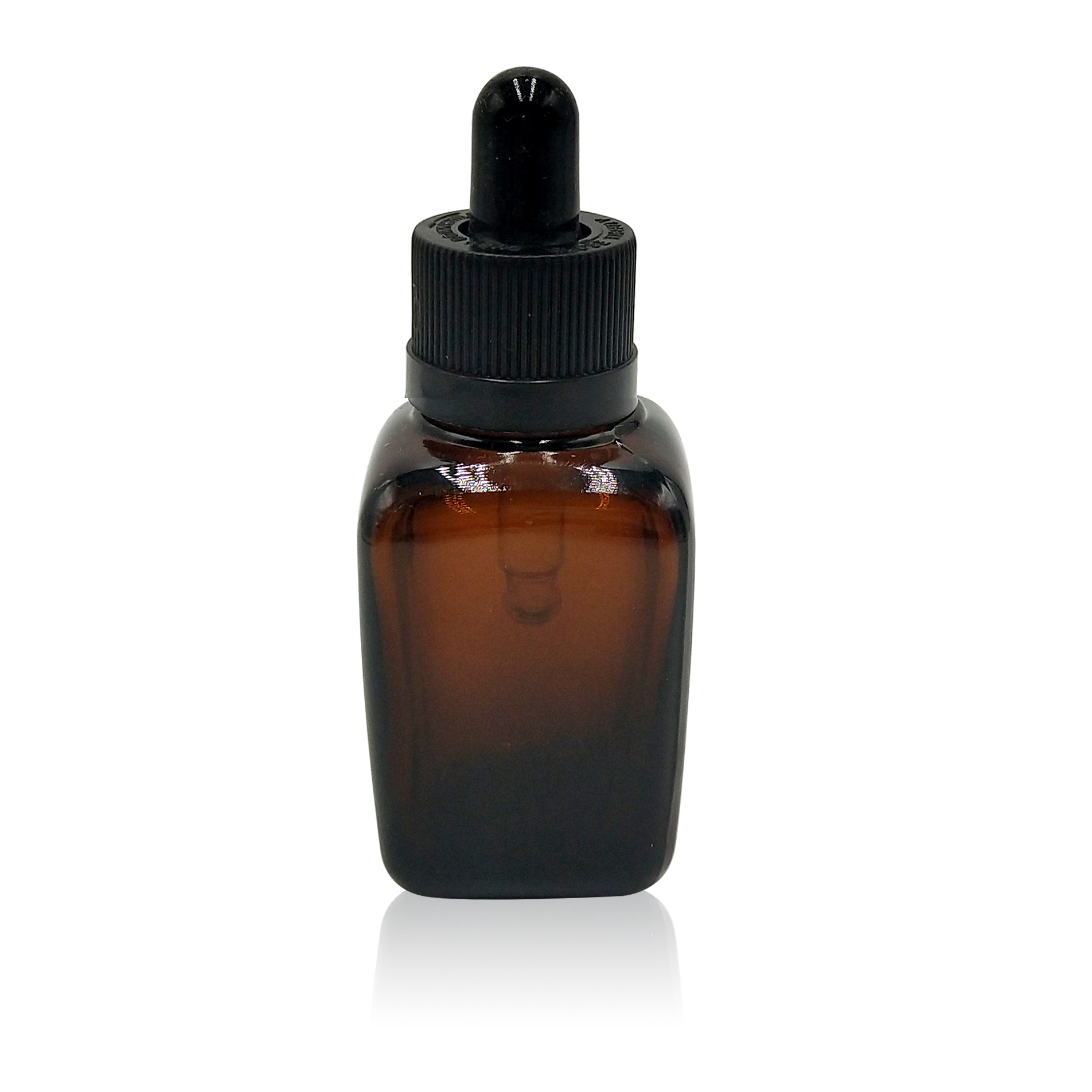Custom colored 30ml amber perfume square glass bottle