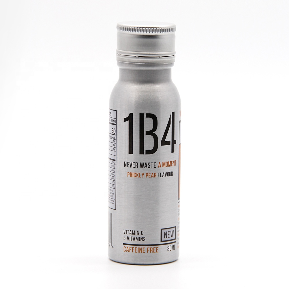 Custom colorful aluminum beverage bottle for beverage milk tea