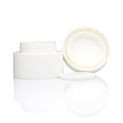 Custom colors plastic PP frosted white jar cheap cosmetic cream jars