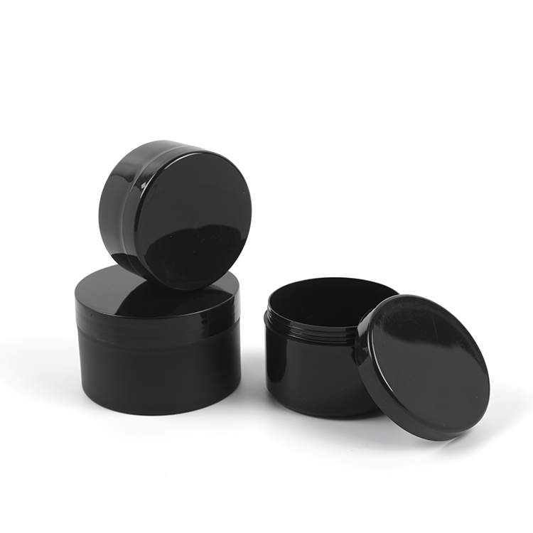 Custom colors30g 50g 100g 150g 200g plastic PP smooth /frosted white /black jar cheap cosmetic cream jars