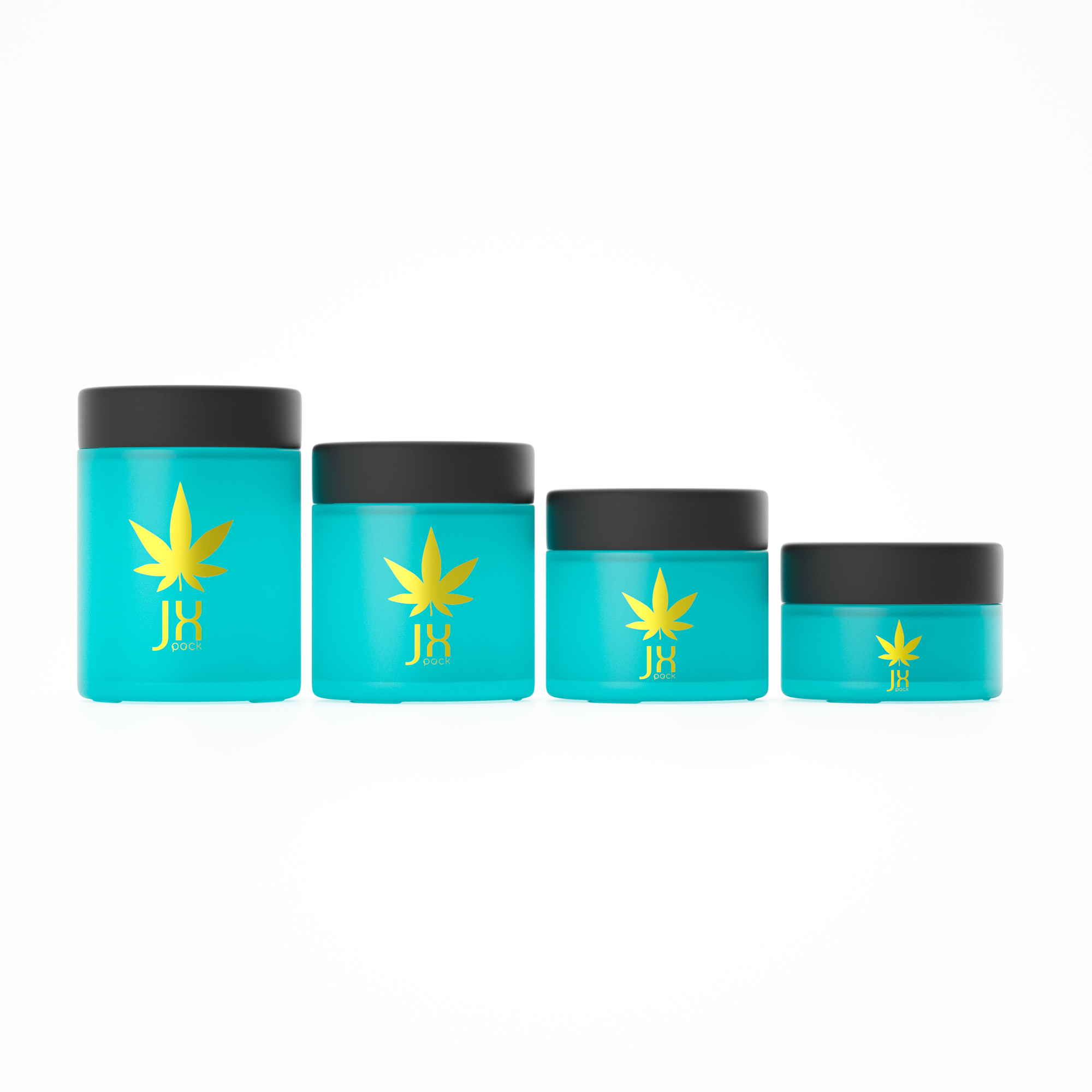 Custom concentrate jars child resistant glass cosmetic jar cream jar