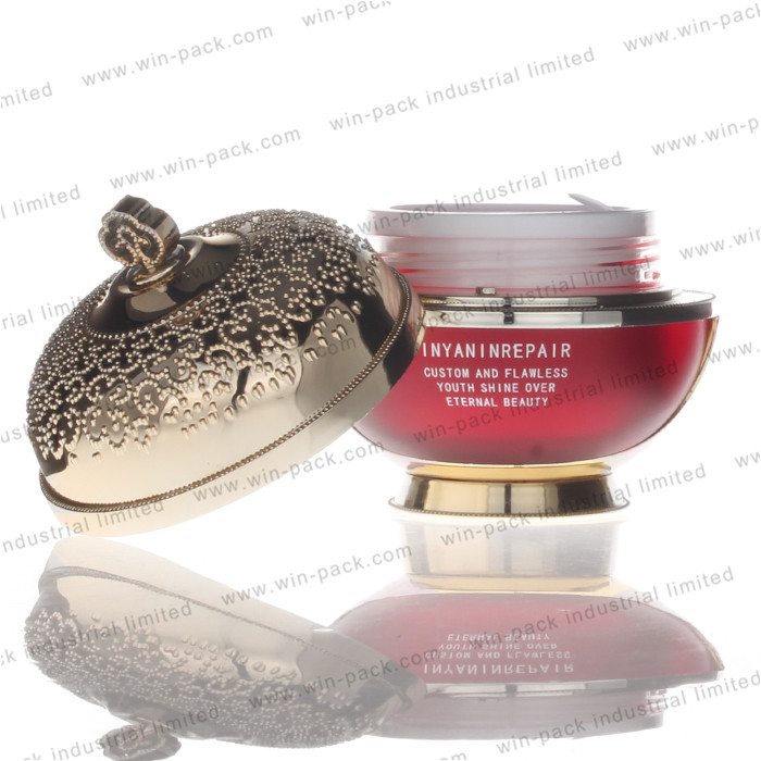 Custom cream jar cheap price 30g 50g acrylic cream jar packaging cream jar