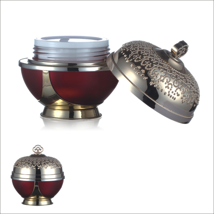 Custom cream jar cheap price 30g 50g acrylic cream jar packaging cream jar