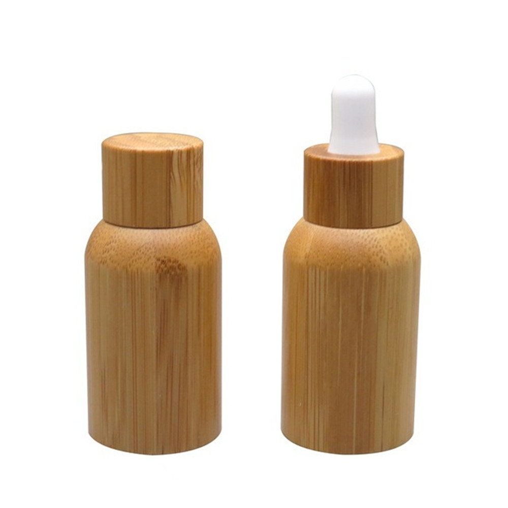 Custom curved inside glass eco friendly screw cap / spray / pump / bamboo essential oil dropper bottle 10ml 15ml 30ml 50ml 100ml