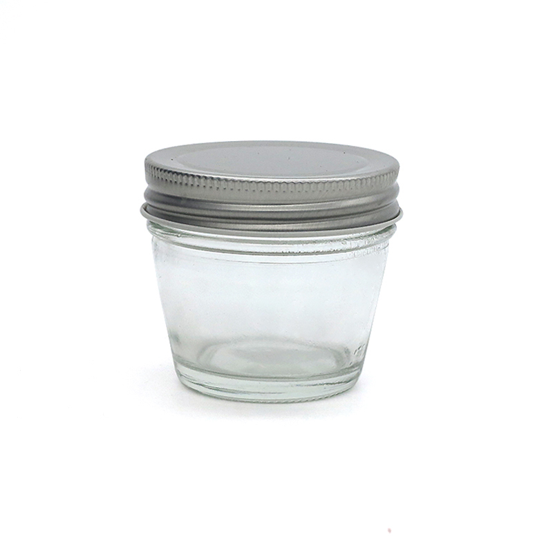 Custom design 4oz vacuum glass jam jars with lids