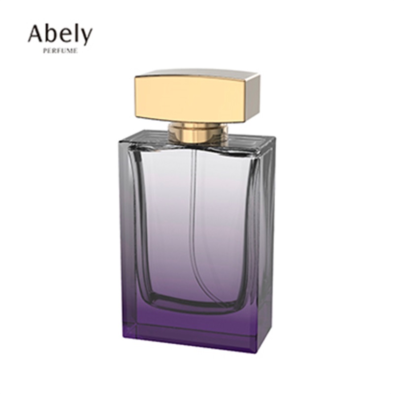 Custom design 50ml 100ml empty rectangular perfume bottles manufacturers square spray glass perfume bottle