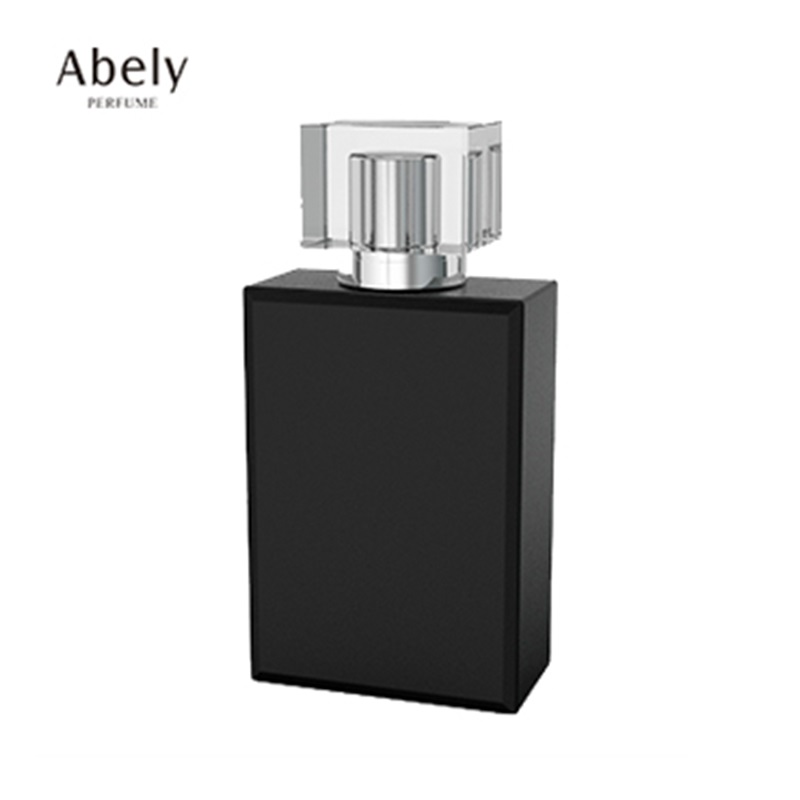 Custom design 50ml 100ml empty rectangular perfume bottles manufacturers square spray glass perfume bottle