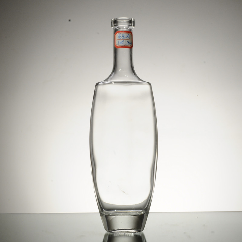 Custom design 750ml square glass wine bottle for liquor alcohol drinking glass bottle