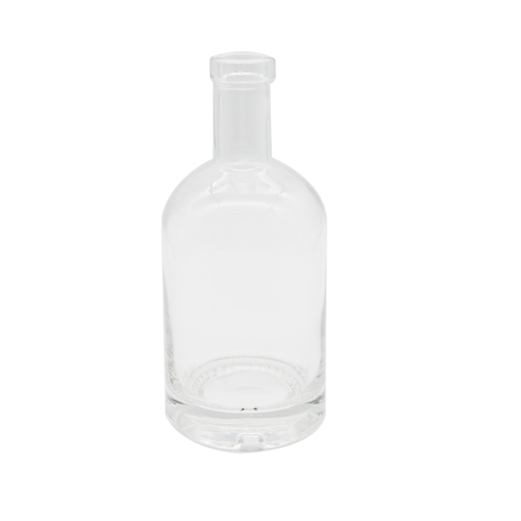 Custom design classic long necked empty recycled 750 ml glass spirit liquor bottle