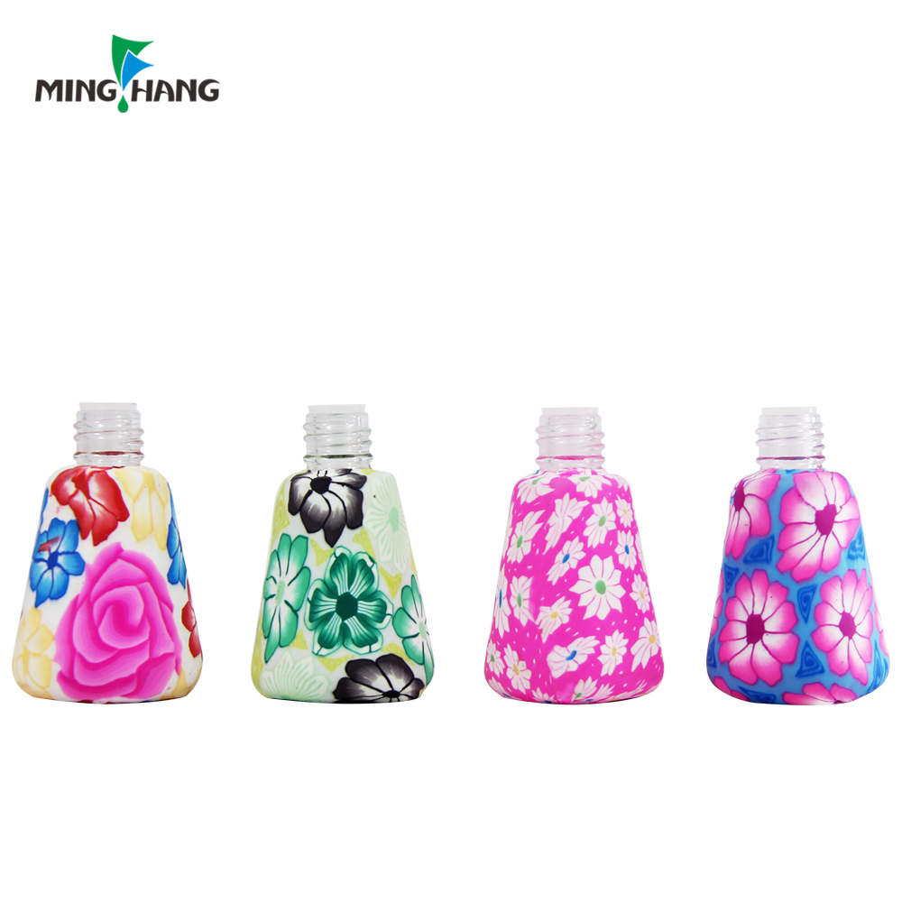 Custom design empty ribbed air freshener hanging glass diffuser car perfume bottle