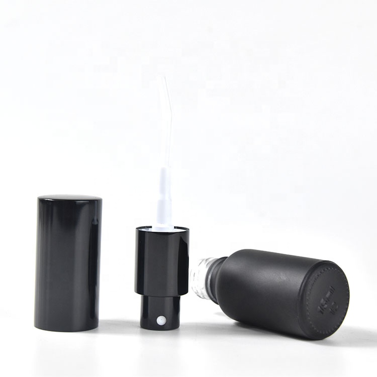 Custom design matt black glass spray mist bottles 10ml