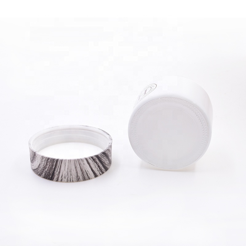 Custom design round 3oz 4oz 90ml straight side food glass jar with child resistant lids herb child proof jars with marbling cap