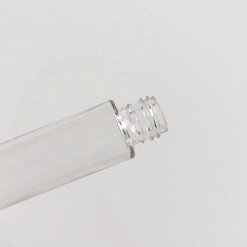 Custom design skin care makeup packaging 10ml tall thick bottom clear glass perfume toner spray bottle for cosmetics