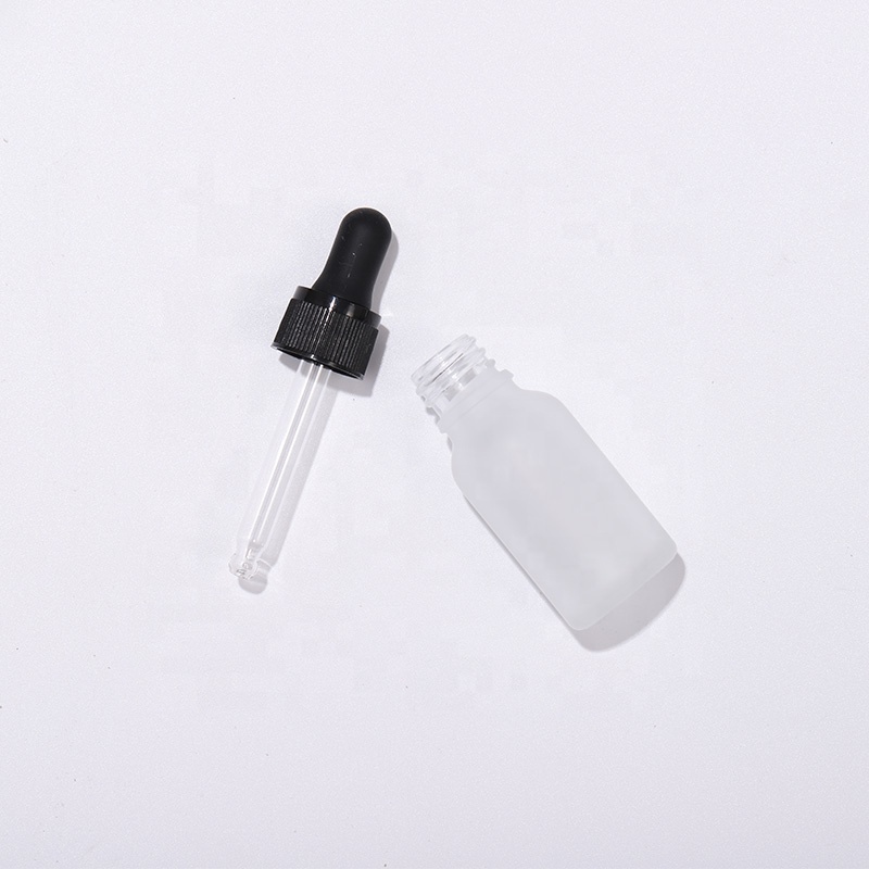 Custom design your own logo or label transparent 15ml glass essential oil bottle with plastic lid glass dropper