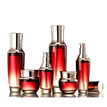 Custom eco-friendly skincare glass bottle for face cream