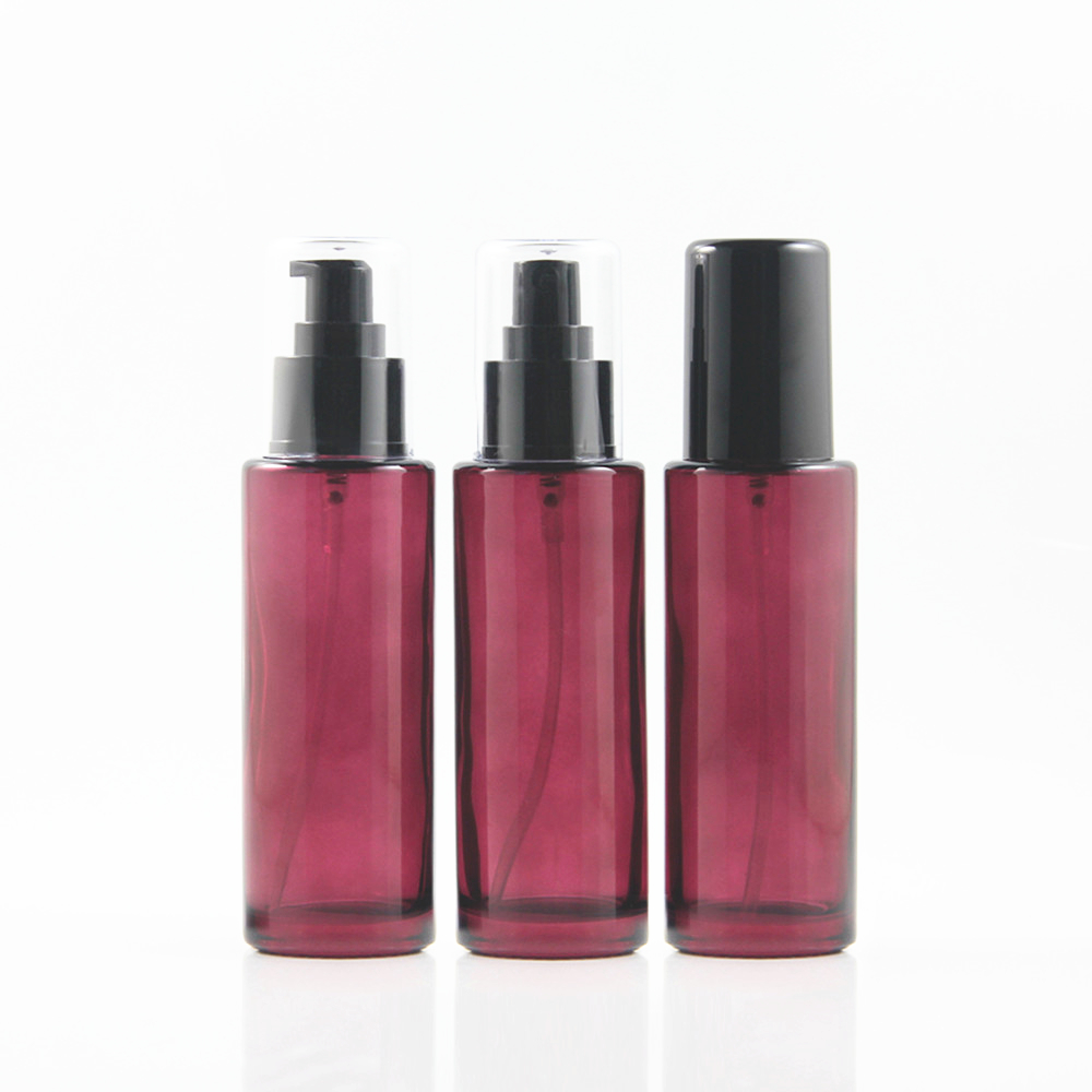 Custom eco-friendly skincare glass bottle for face cream