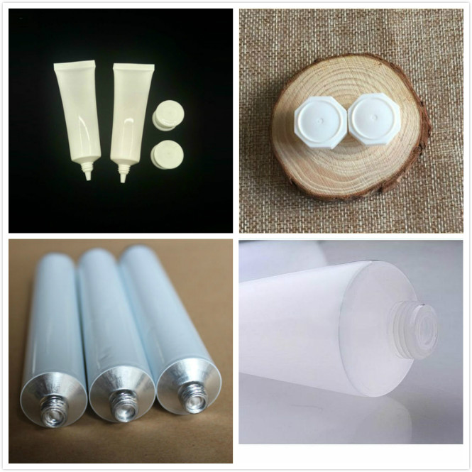 Custom empty 10ml 30ml 50ml 100ml cosmetic packaging container clear black hand cream aluminum tube plastic tube
