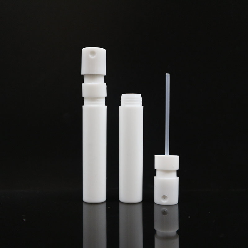 Custom empty 1ml 1.5ml 2ml 3ml 4ml 5ml black white pink and clear glass atomizer small mini perfume spray bottle