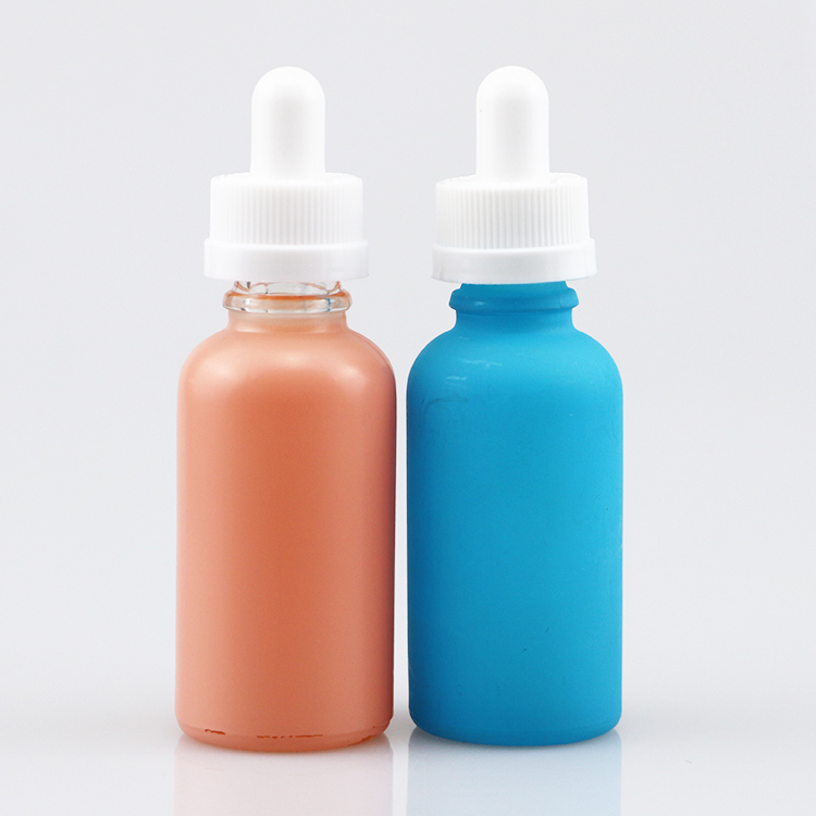 Custom empty colorful essential oil glass dropper bottles 15ml 30ml with child proof dropper cap