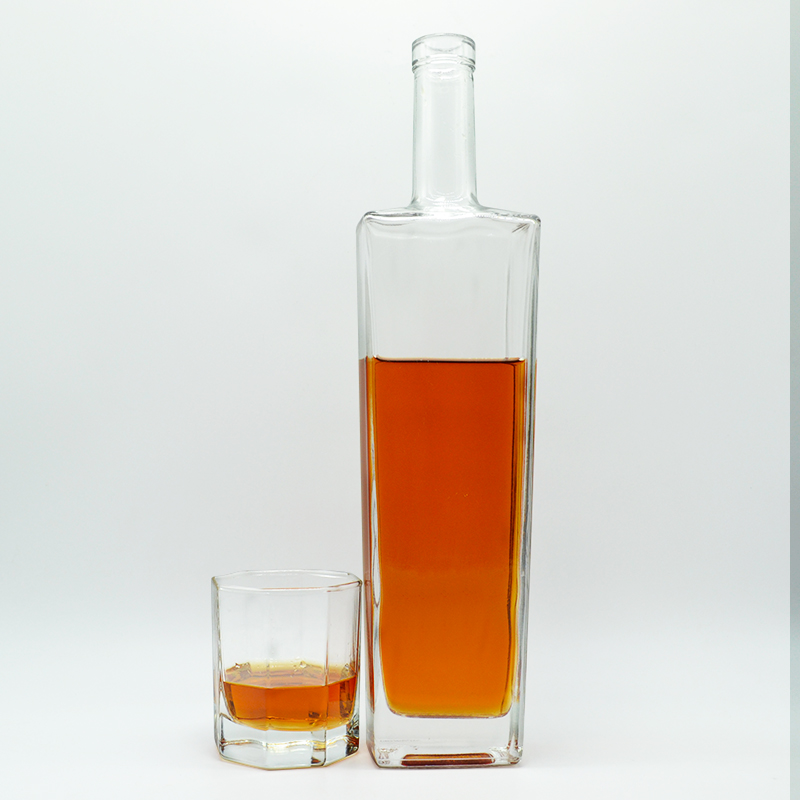 Custom empty high quality jack daniels whiskey vodka rum glass bottles wholesale