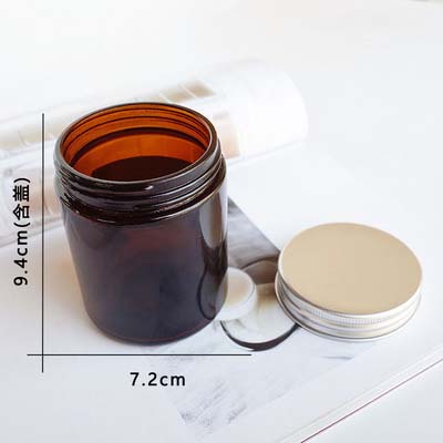 Custom empty luxury glass tealight amber candle making jars weddings with lid 1oz 2oz 3oz 5oz 8oz