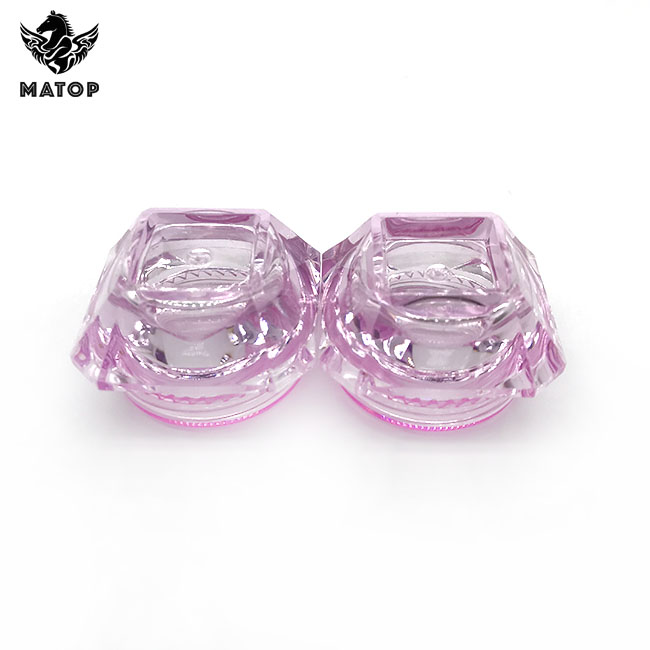 Custom empty plastic clear cosmetic jars