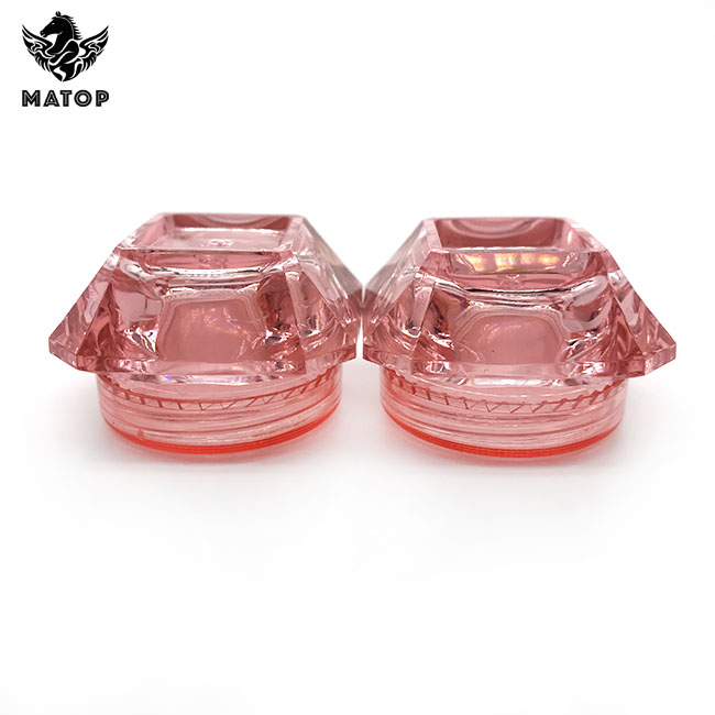 Custom empty plastic clear cosmetic jars