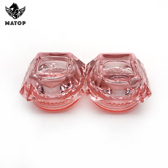 Custom empty plastic clear cosmetic jars