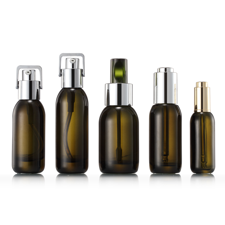 Custom empty print 15ml 40ml 50ml serum bottle 30 ml cosmetic oil dropper bottle glass for skincare