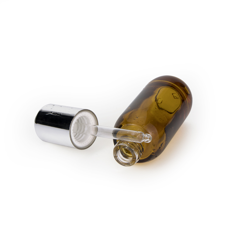 Custom empty print 15ml 40ml 50ml serum bottle 30 ml cosmetic oil dropper bottle glass for skincare