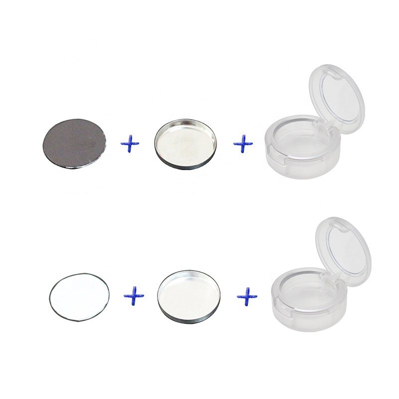 Custom eye shadow compact cosmetic packaging empty empty eyeshadow case palette