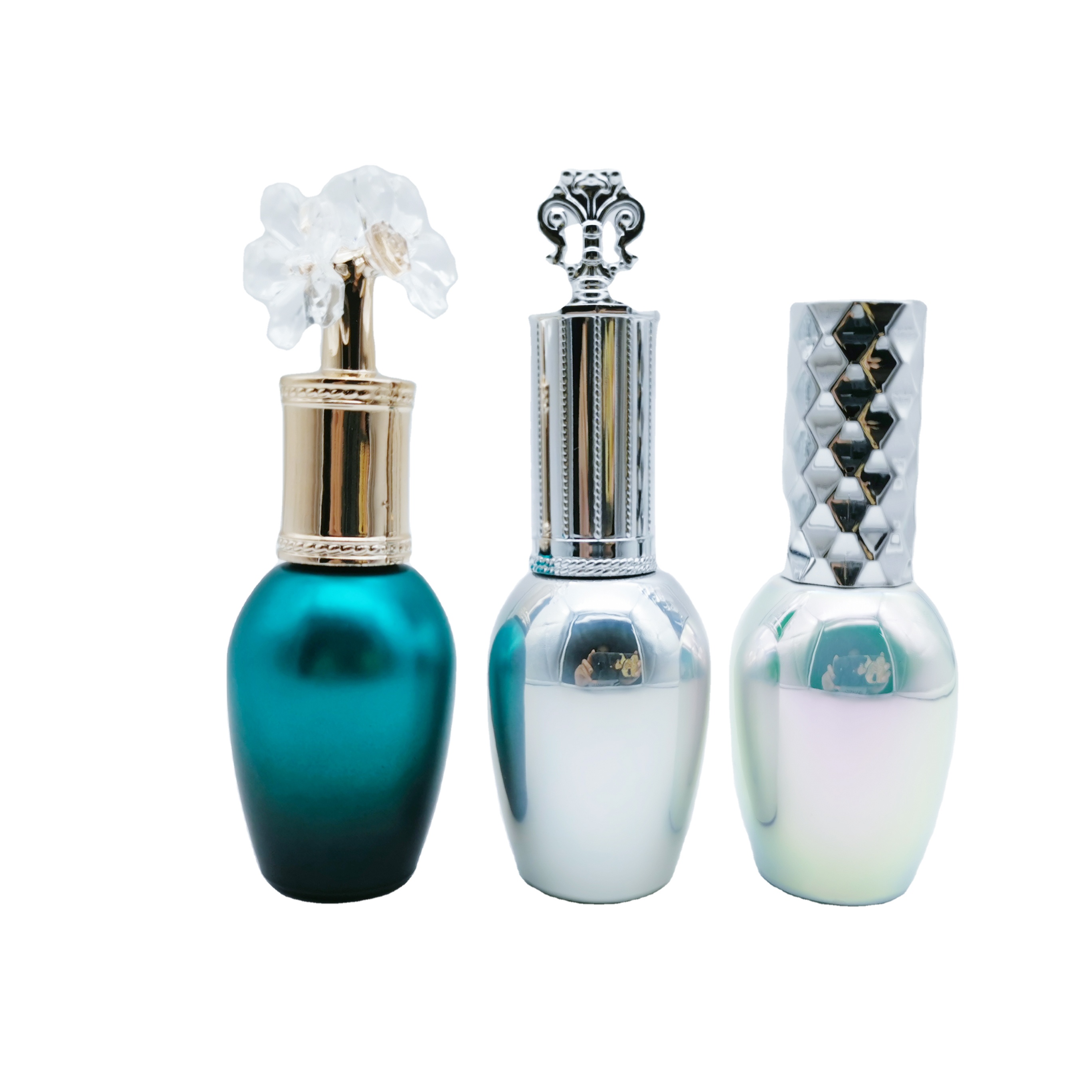 Custom flower children nail polish bottle Empty 10ml 15ml UV Gel Nail Polish Bottle With Brush