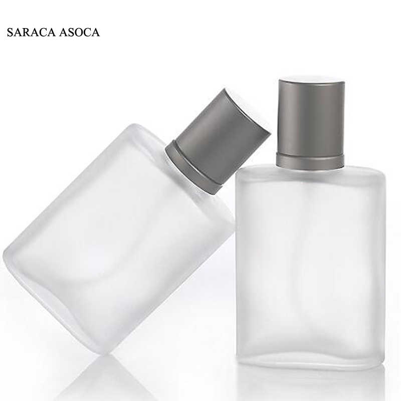 Custom frosted glass body oil spray pump perfume bottles 10 ml 15ml 20ml 30ml 50ml 100 ml 150 ml 200ml