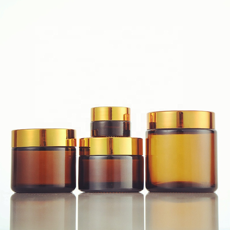 Custom glass container cosmetic jar glass 50 ml cosmetic jar