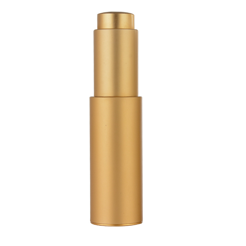 Custom gold silver glass press pump dropper bottle 20ml for essential oil