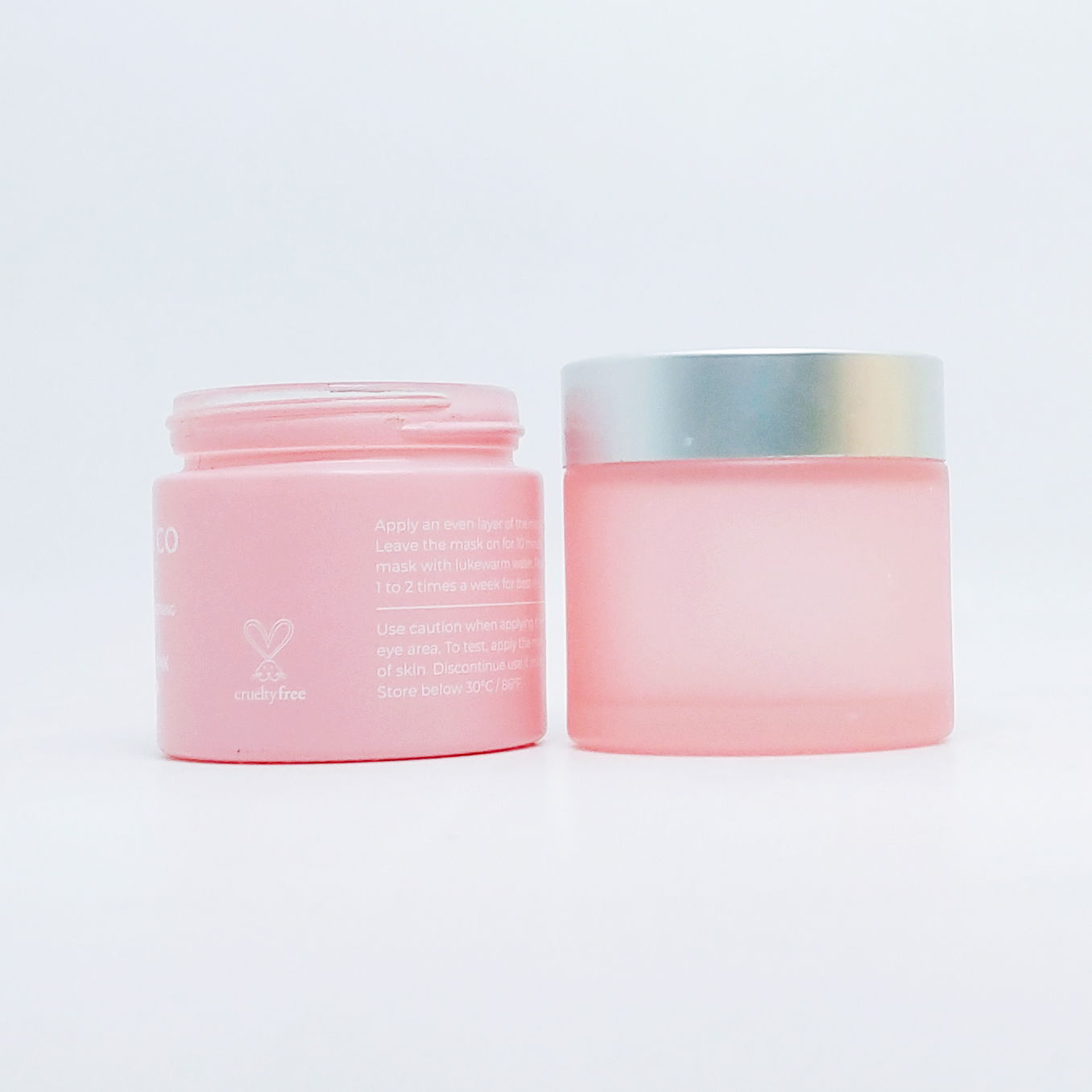 Custom gradient painting frosted blue matte purple cosmetic glass jar 5g 10g 20g 30g 50g 100g glass skin cream jar