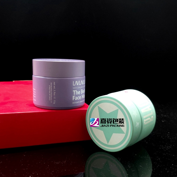 Custom high quality cosmetic packaging glass jars containers glass bottle white opal glass bottle jar with lid