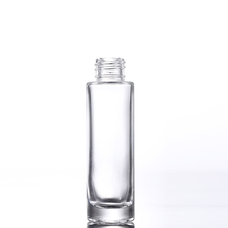 Custom logo 15ml clear glass dropper bottle with gold rose press cap cosmetic package container for essence oil in good price