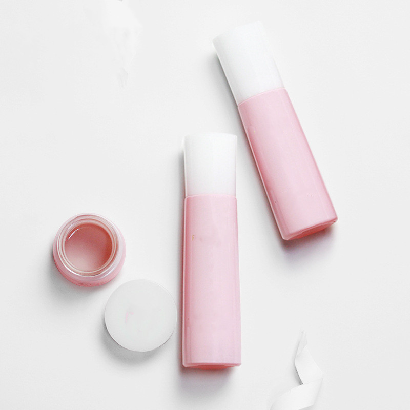 Custom logo 30g 50g 40ml 100ml 120ml pink and green glass cosmetic bottle personal care production cosmetic package container