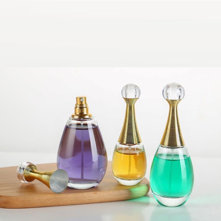 Custom logo 30ml 60ml 100ml glass clear drop spray bottle for perfume bottle makeup water bottle cosmetic package container