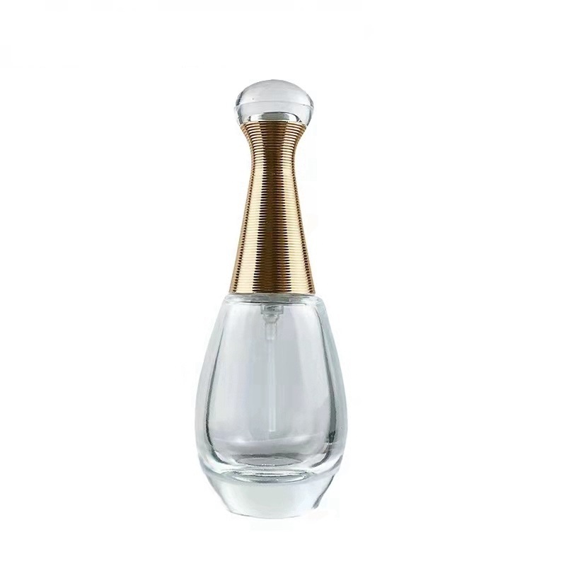 Custom logo 30ml 60ml 100ml glass clear drop spray bottle for perfume bottle makeup water bottle cosmetic package container