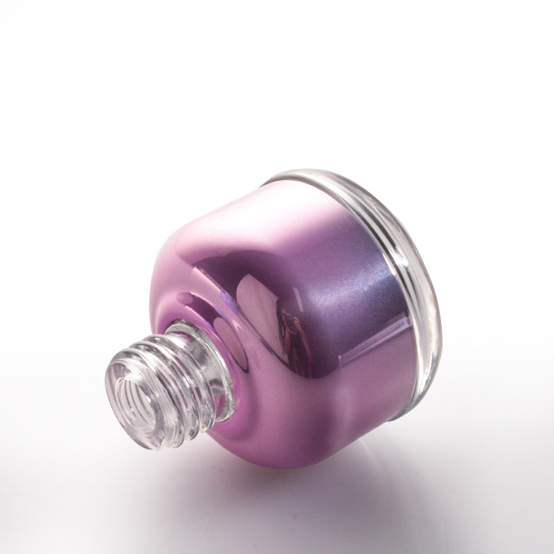 Custom logo 30ml glass pink, white and blue Chunky dropper bottle Essential oil bottle cosmetic package container in good price