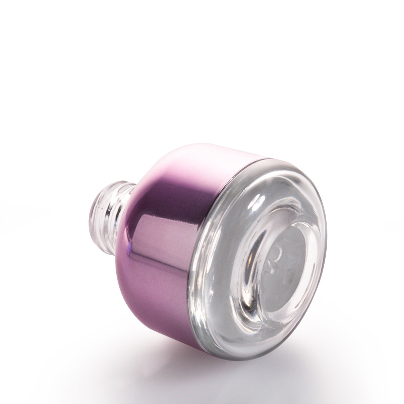 Custom logo 30ml glass pink, white and blue Chunky dropper bottle Essential oil bottle cosmetic package container in good price