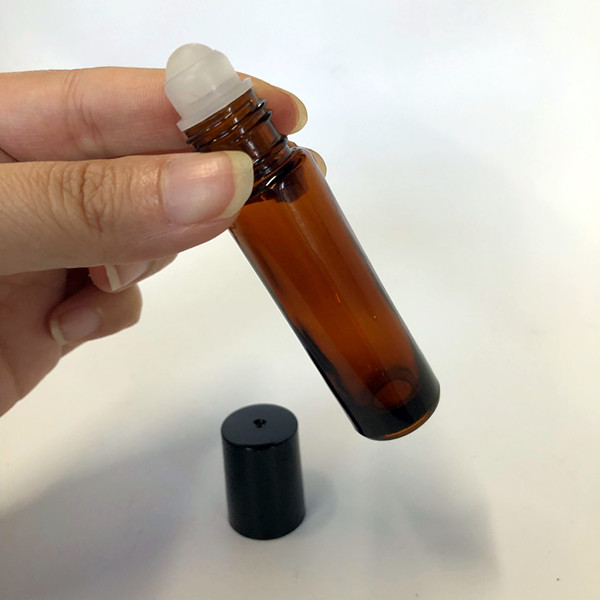 Custom logo color essential oil glass roll on bottles 10 ml