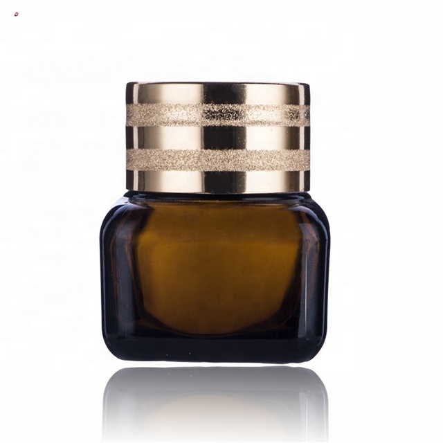 Custom logo cosmetic recycled glas jar container for cream 15g