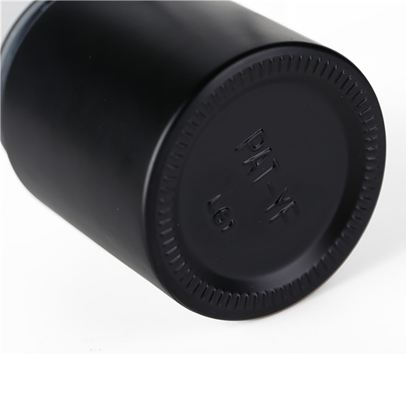 Custom logo free lead 5ml 10ml 15ml 20ml 25ml 30ml 50ml 100ml matte black glass jar for cream cosmetic package container