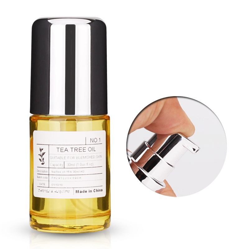 Custom logo luxury high quality glass pump bottle 30ml for cream toner cosmetic package small container in good price