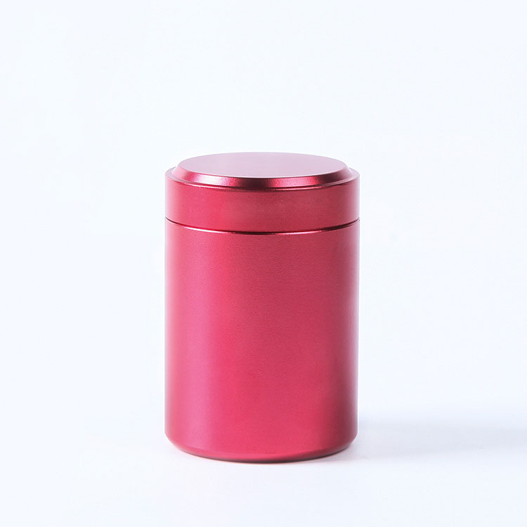 Custom logo portable smell proof airtight aluminum seal tea Storage Container herb stash Jar